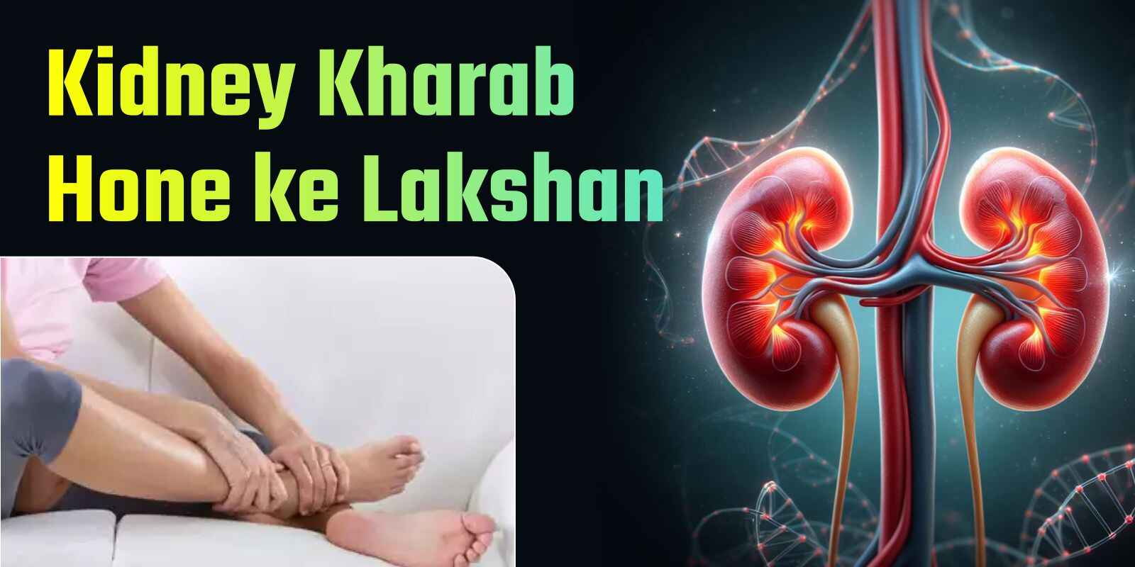 Kidney Kharab Hone ke Lakshan (किडनी खराब होने के लक्षण)